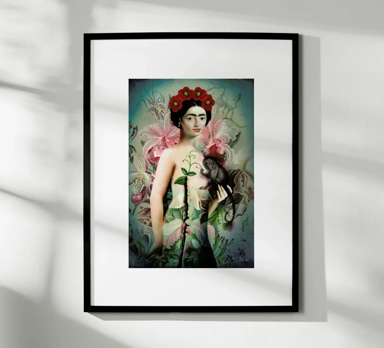 Frida poster con telaio in legno da Catrin Welz-Stein