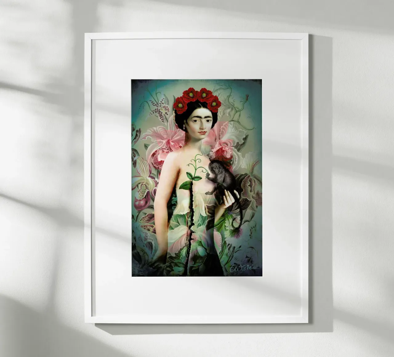 Frida poster con telaio in legno da Catrin Welz-Stein
