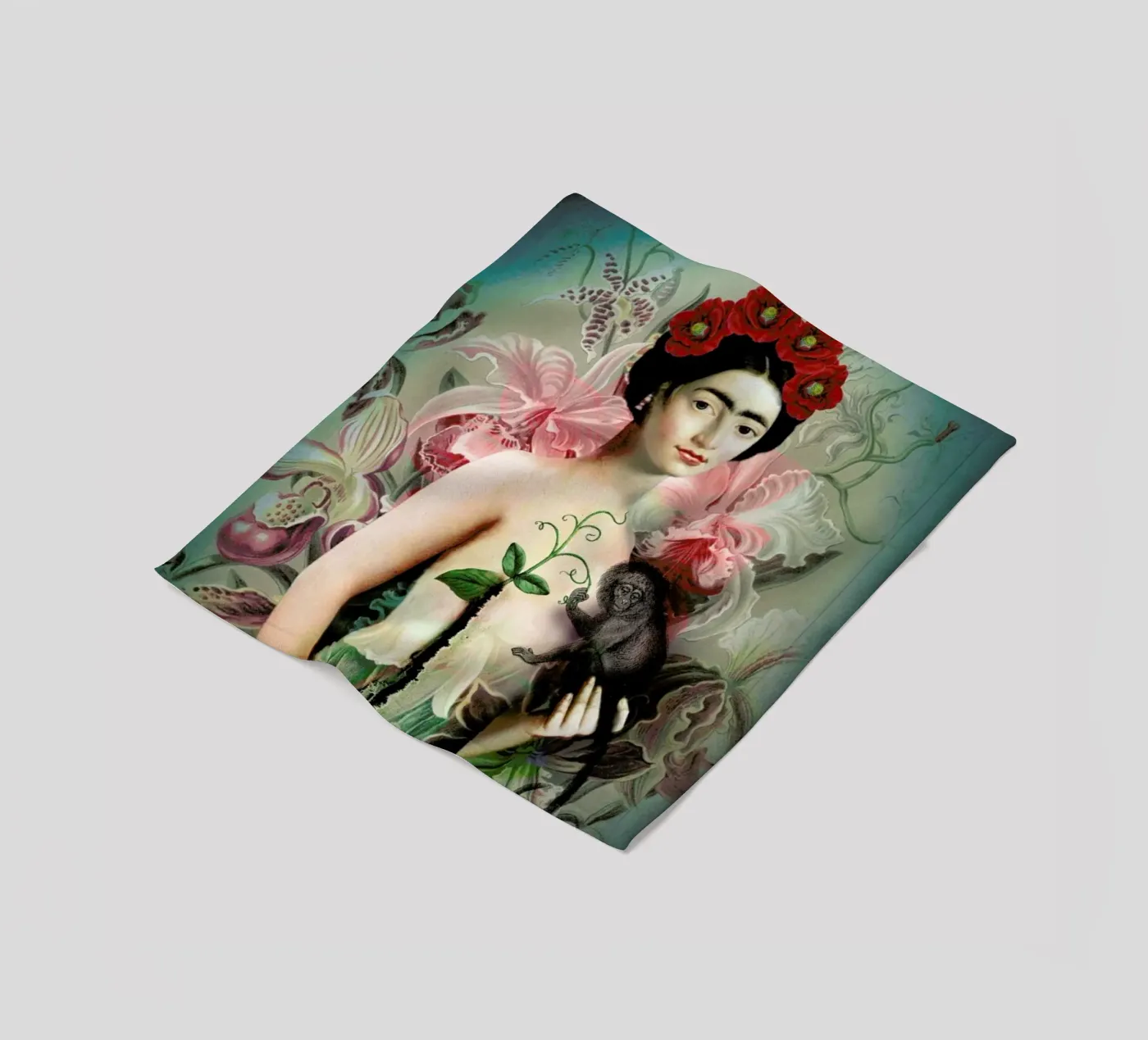 Frida fleece blanket by Catrin Welz-Stein