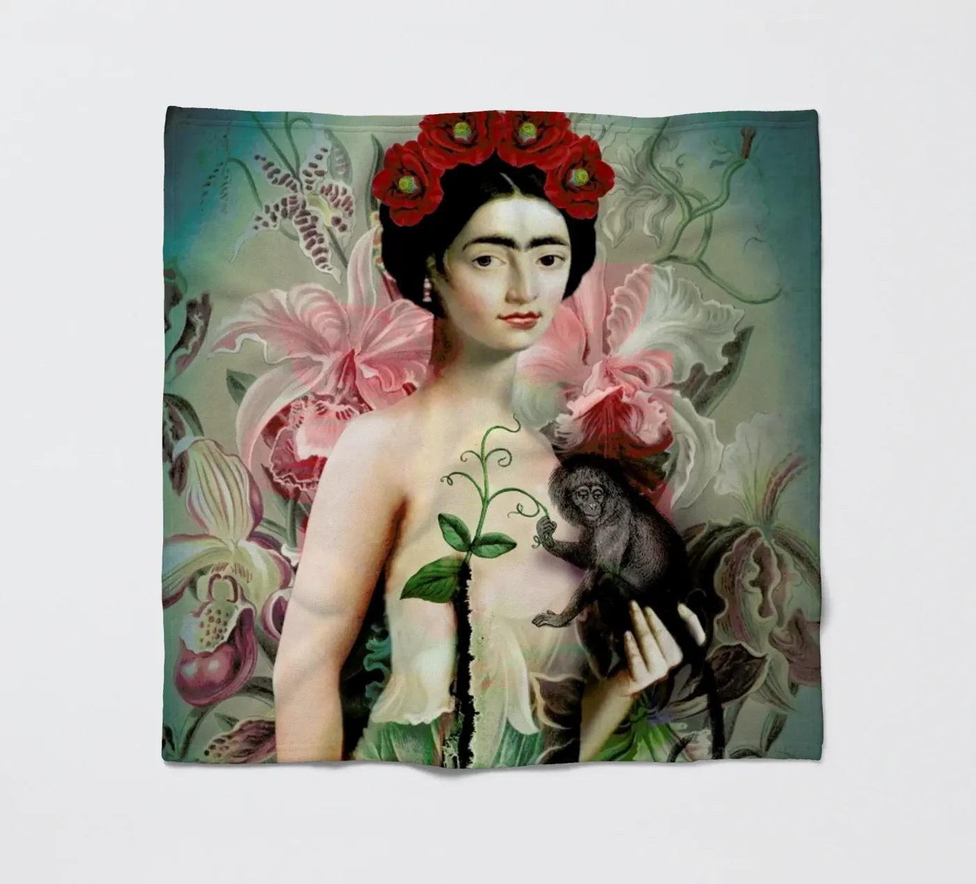 Frida fleece blanket by Catrin Welz-Stein