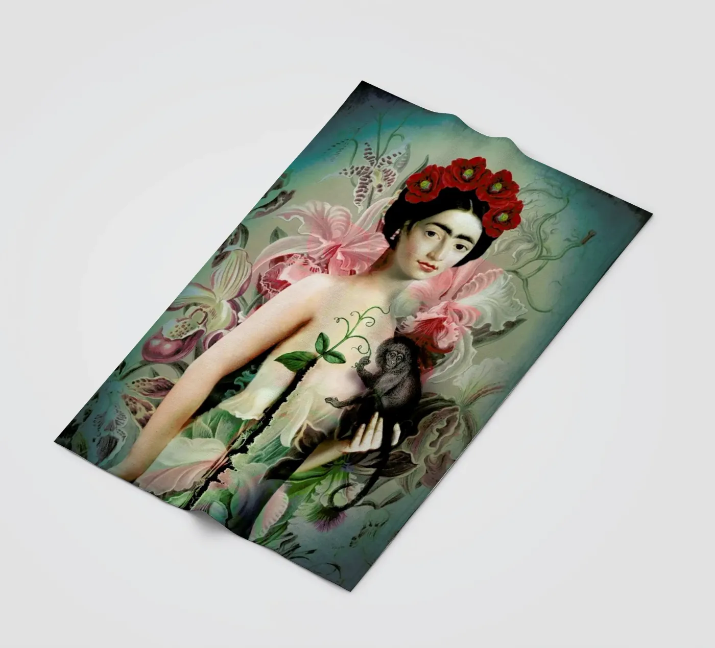 Frida fleece blanket by Catrin Welz-Stein