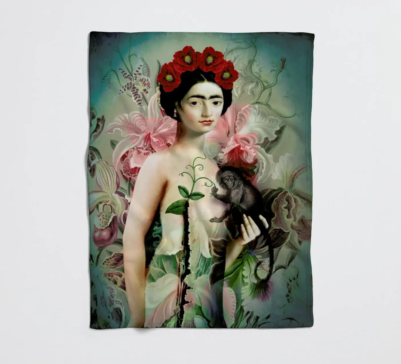Frida fleece blanket by Catrin Welz-Stein