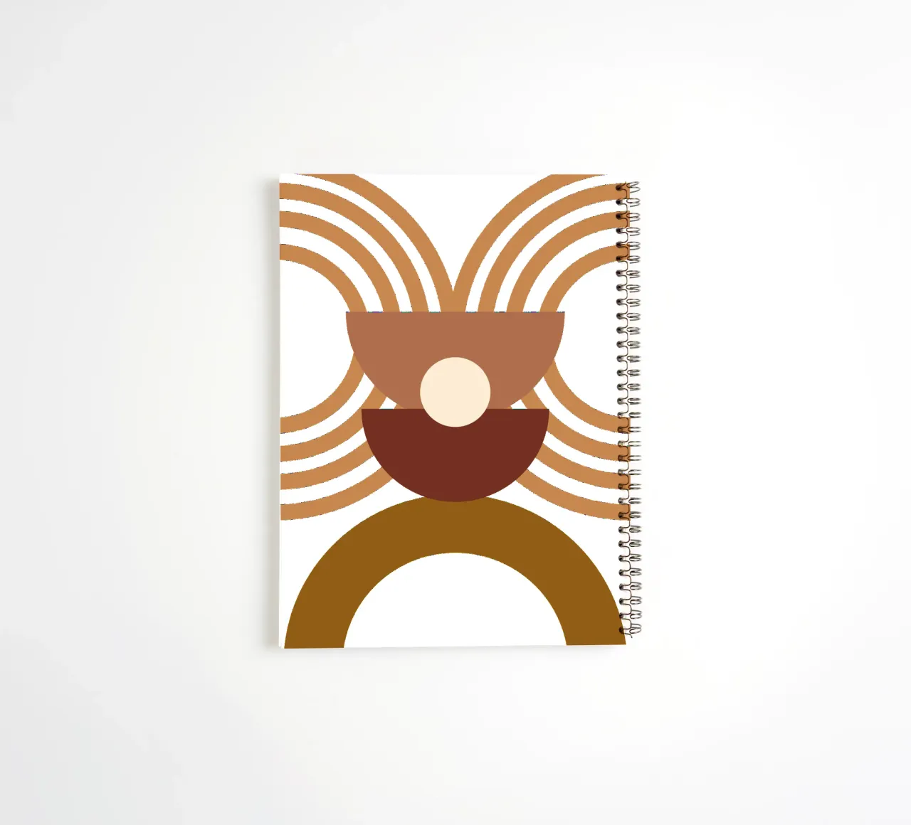Boho Minimalist Modern Simple spiral notebook by YSV MINIMALIST