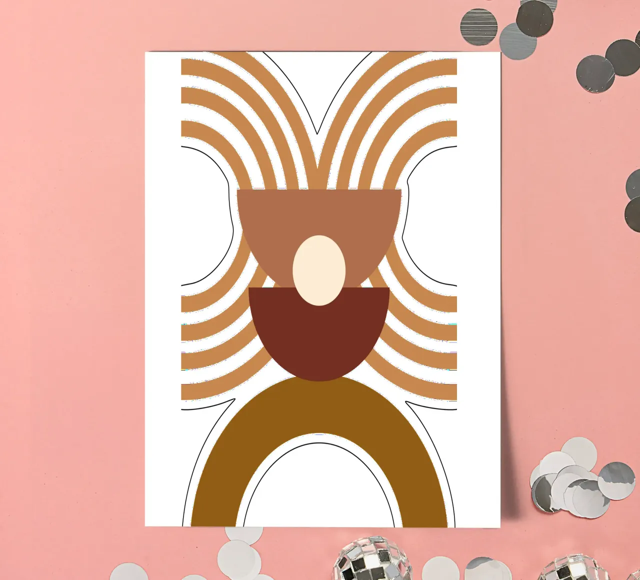 Boho Minimalista Moderno Semplice foglio adesivo da YSV MINIMALIST
