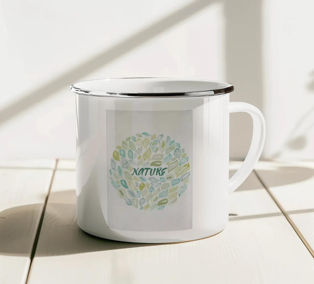 Nature Earth tazza in smalto da Pom Graphic Design