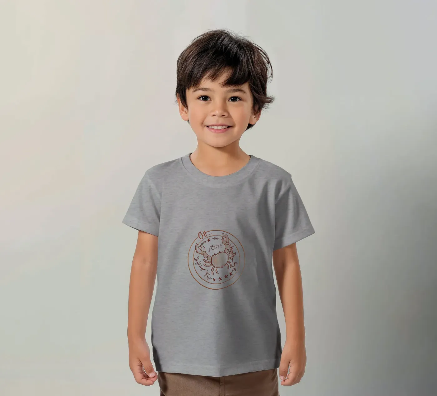 Oh crab! t-shirt bambini da Beeeplan