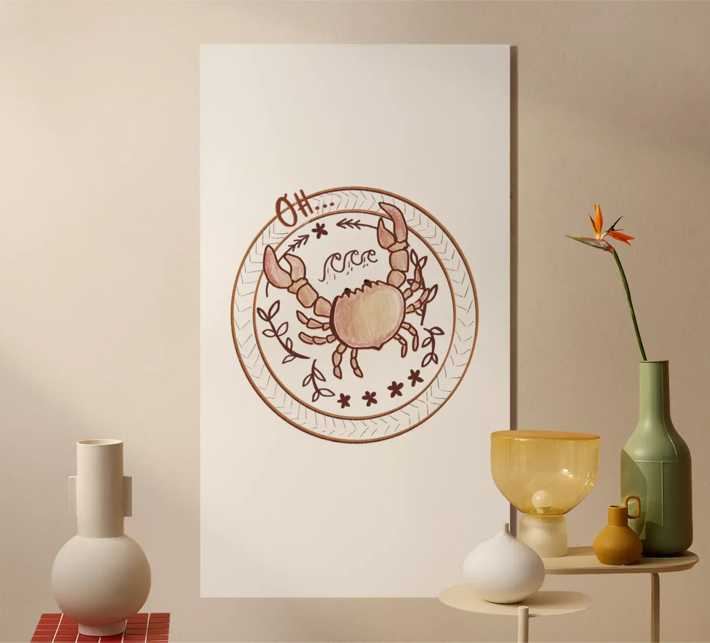Oh crab! plexiglas de Beeeplan