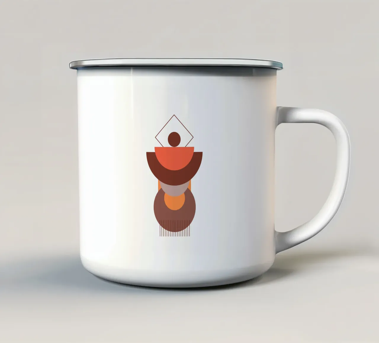 Boho Minimalista Moderno Semplice tazza in smalto da YSV MINIMALIST