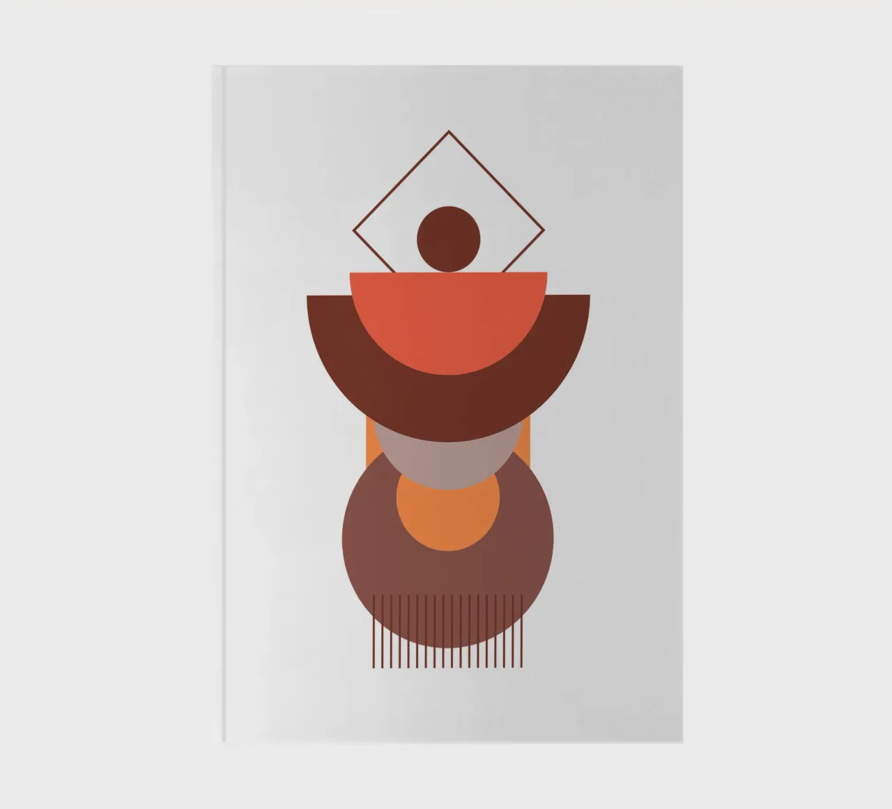 Boho Minimalist Modern Simple notebook by YSV MINIMALIST