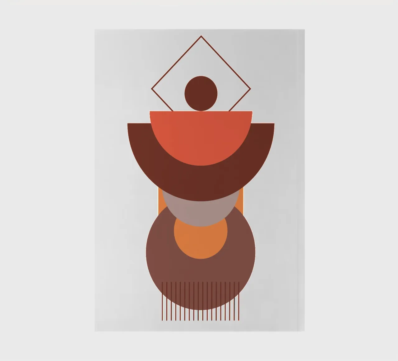 Boho Minimalist Modern Simple notebook by YSV MINIMALIST