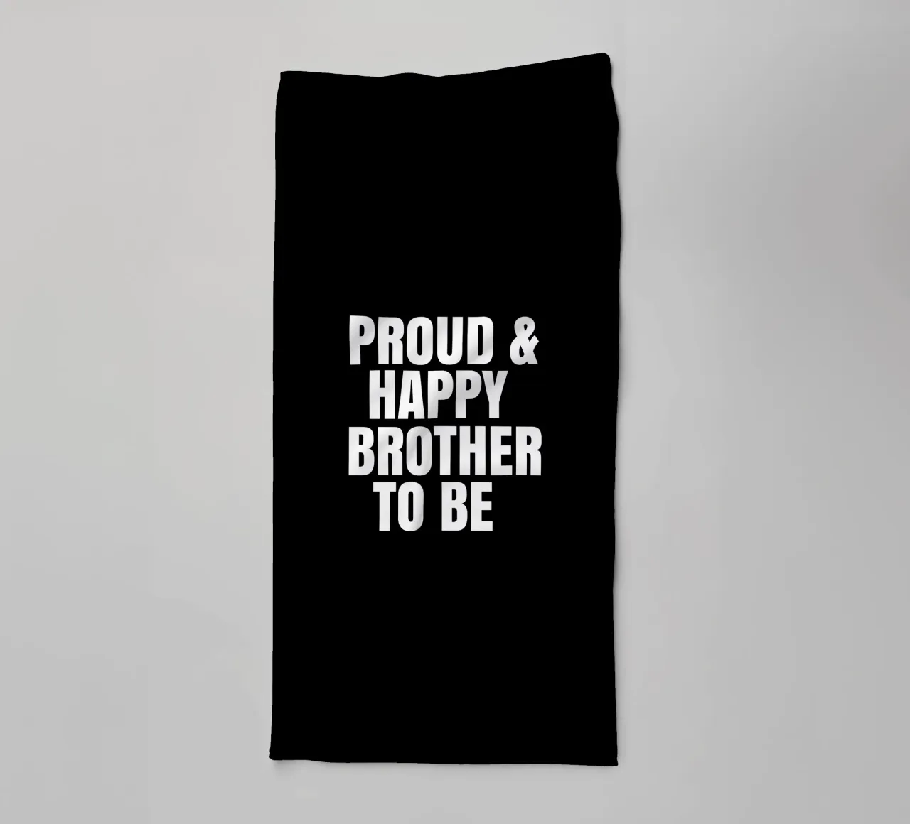 Proud and happy brother to be asciugamano da bagno da happieeagle