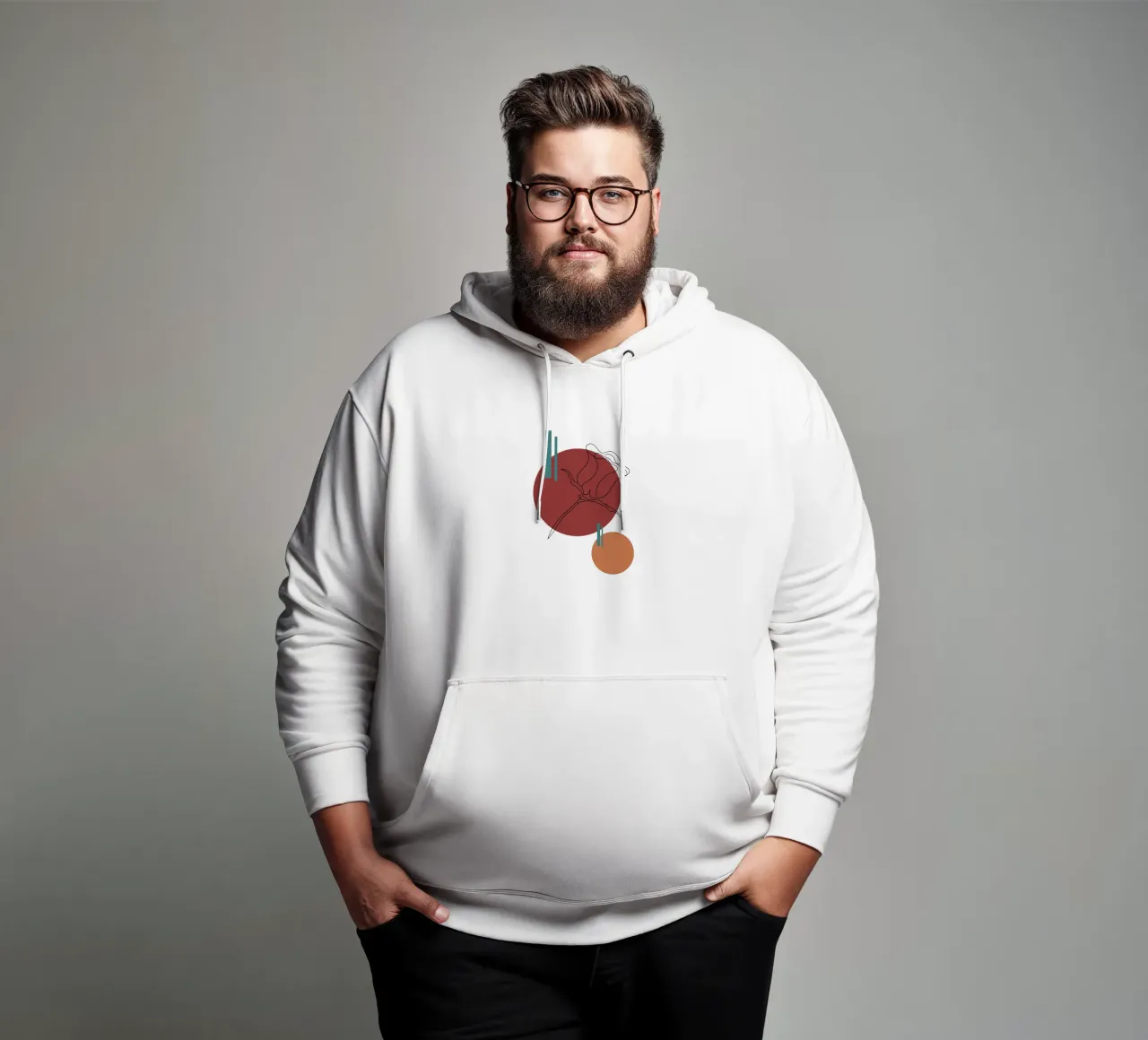 Boho Minimalist Modern Simple felpa con cappuccio da YSV MINIMALIST