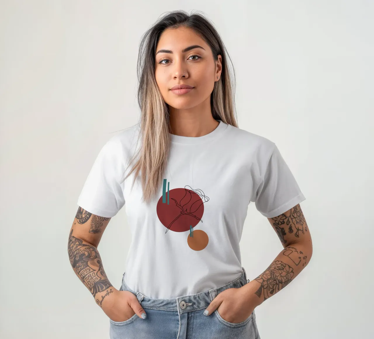 Boho Minimalist Modern Simple t-shirt da YSV MINIMALIST