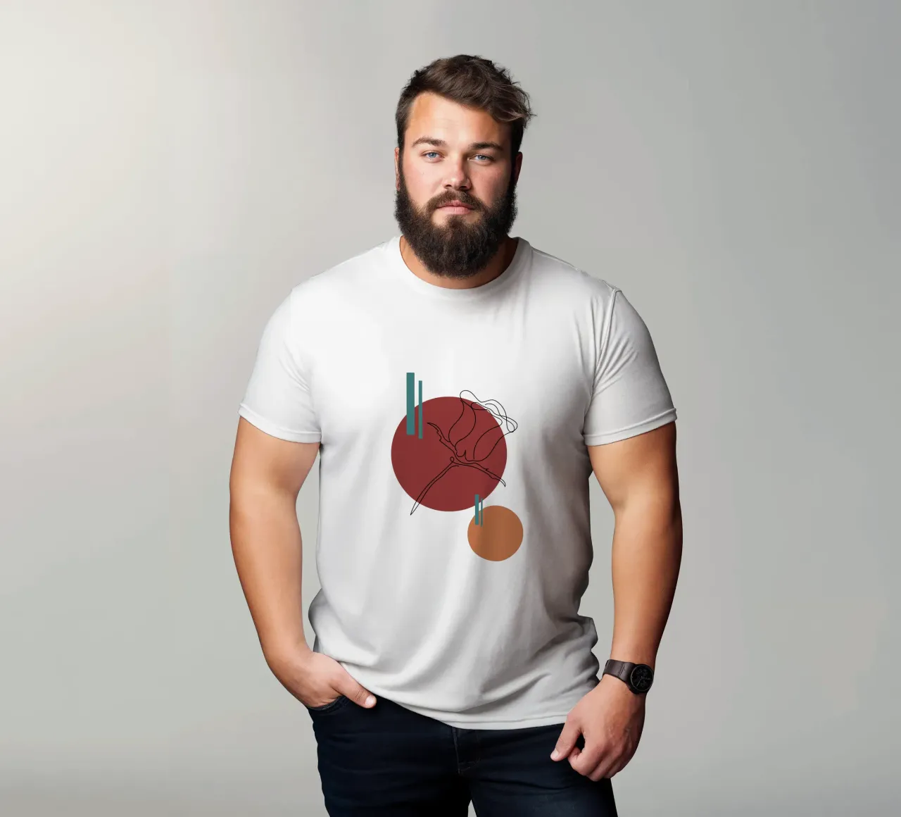Boho Minimalist Modern Simple t-shirt da YSV MINIMALIST