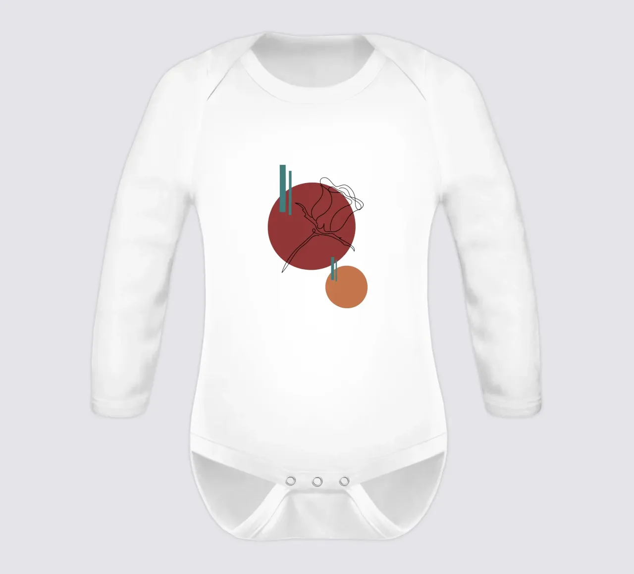 Boho Minimalist Modern Simple body neonato maniche lunghe da YSV MINIMALIST