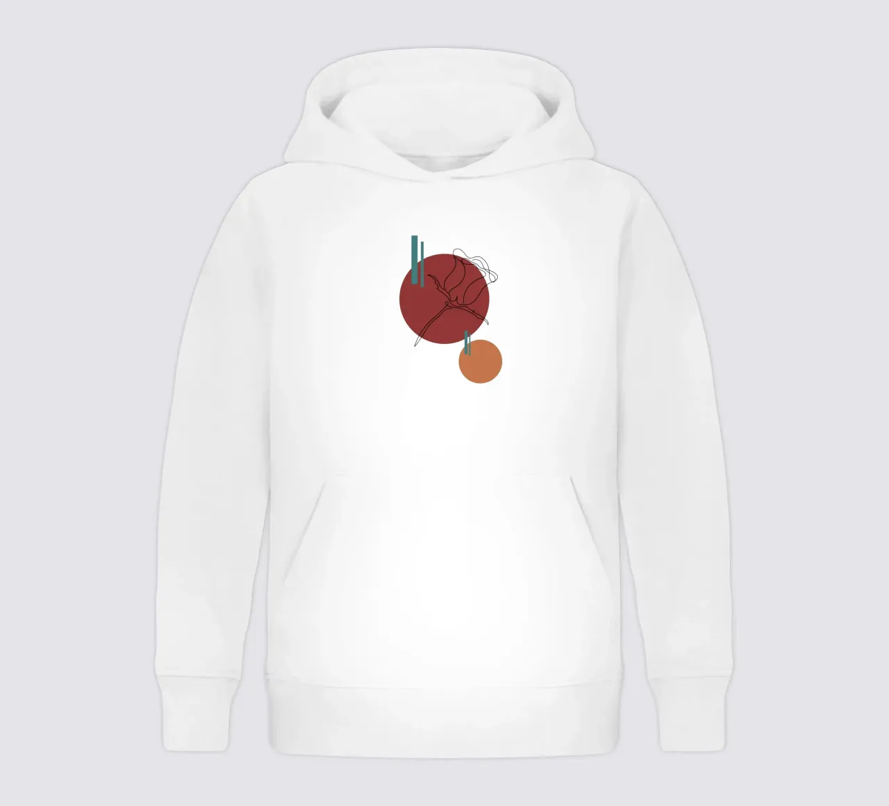 Boho Minimalist Modern Simple felpa bambino con cappuccio da YSV MINIMALIST