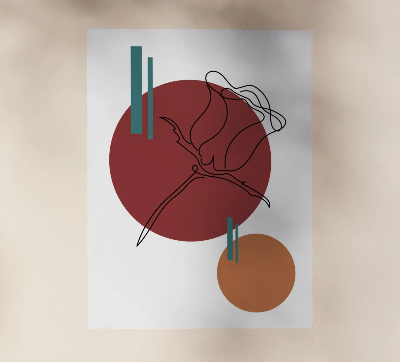 Boho Minimalist Modern Simple pellicola backlit da YSV MINIMALIST