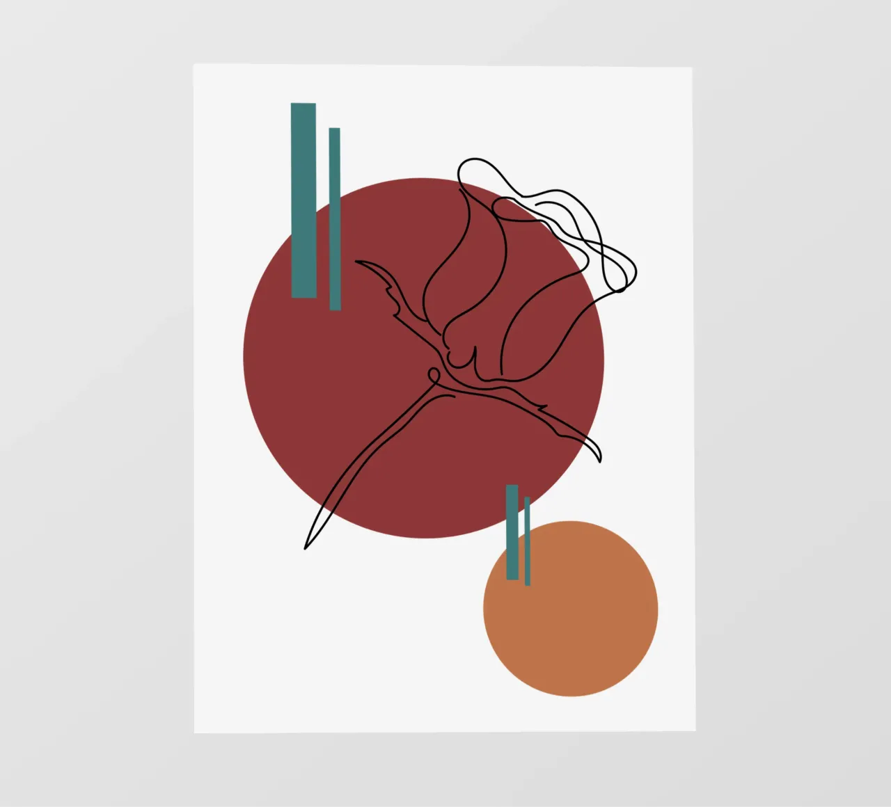 Boho Minimalist Modern Simple pellicola backlit da YSV MINIMALIST