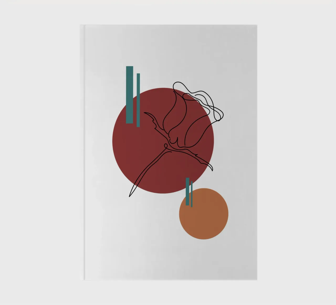 Boho Minimalist Modern Simple notitieboek van YSV MINIMALIST