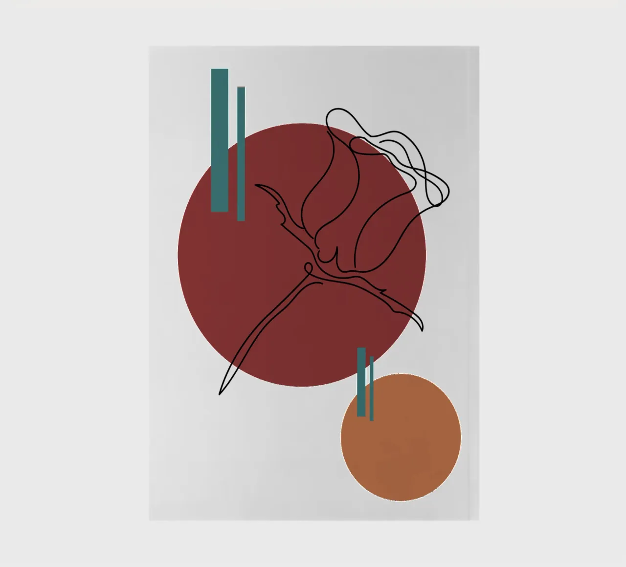 Boho Minimalist Modern Simple notitieboek van YSV MINIMALIST