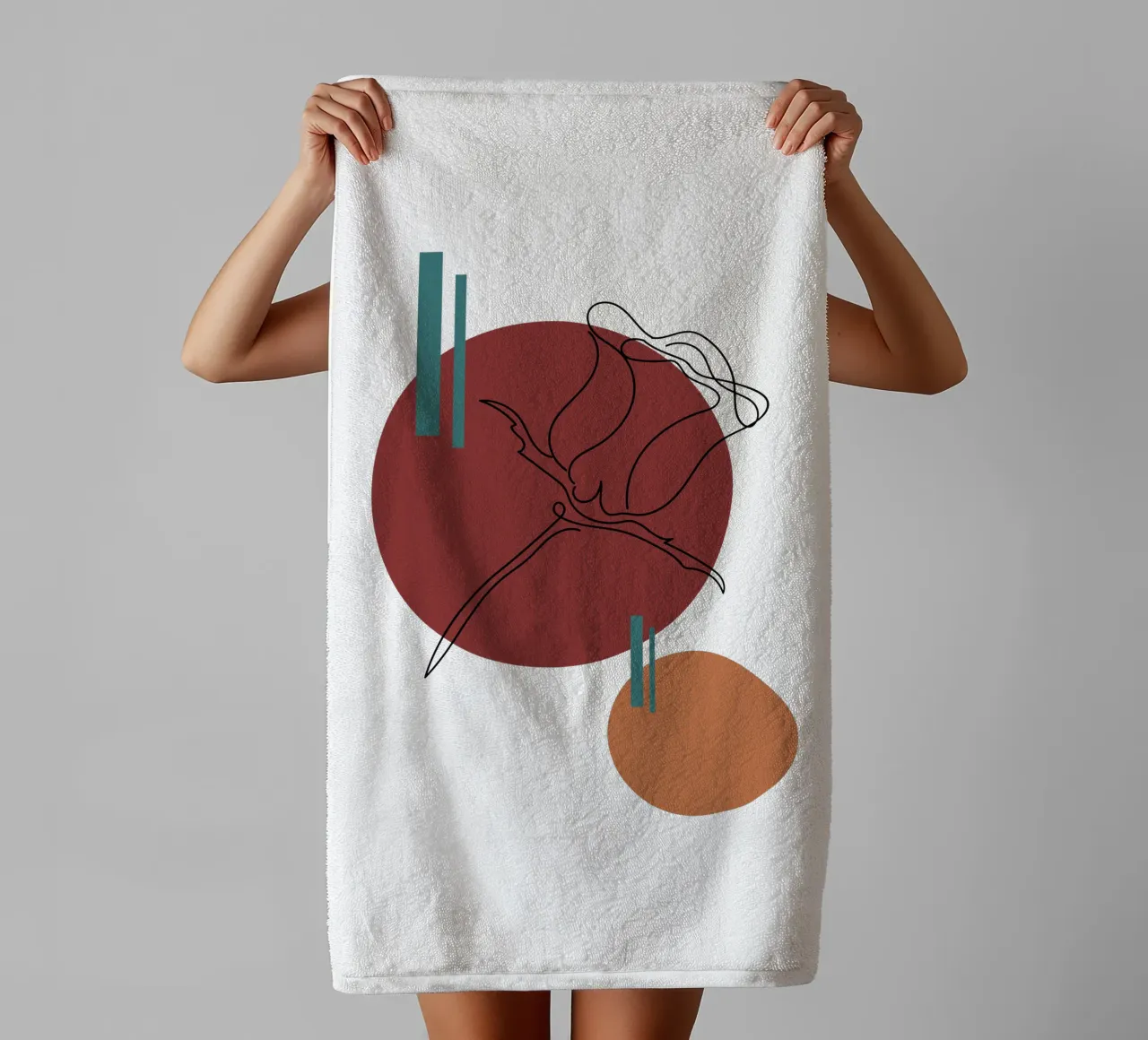 Boho Minimalist Modern Simple asciugamano da bagno da YSV MINIMALIST