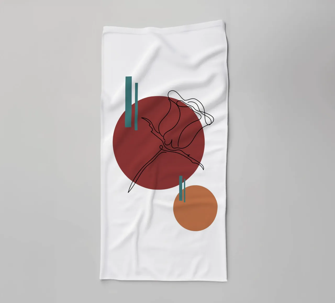 Boho Minimalist Modern Simple asciugamano da bagno da YSV MINIMALIST