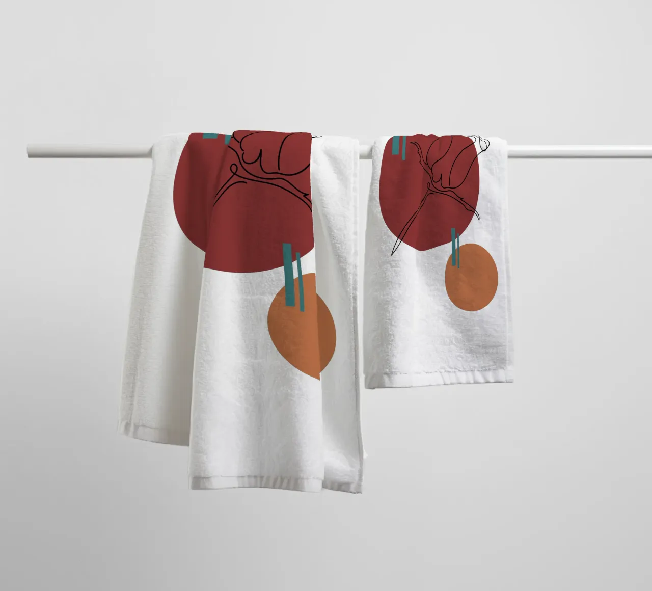 Boho Minimalist Modern Simple asciugamano da bagno da YSV MINIMALIST