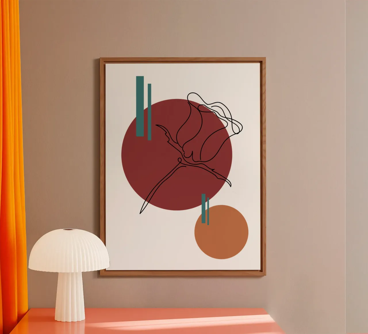 Boho Minimalist Modern Simple alluminio dibond da YSV MINIMALIST