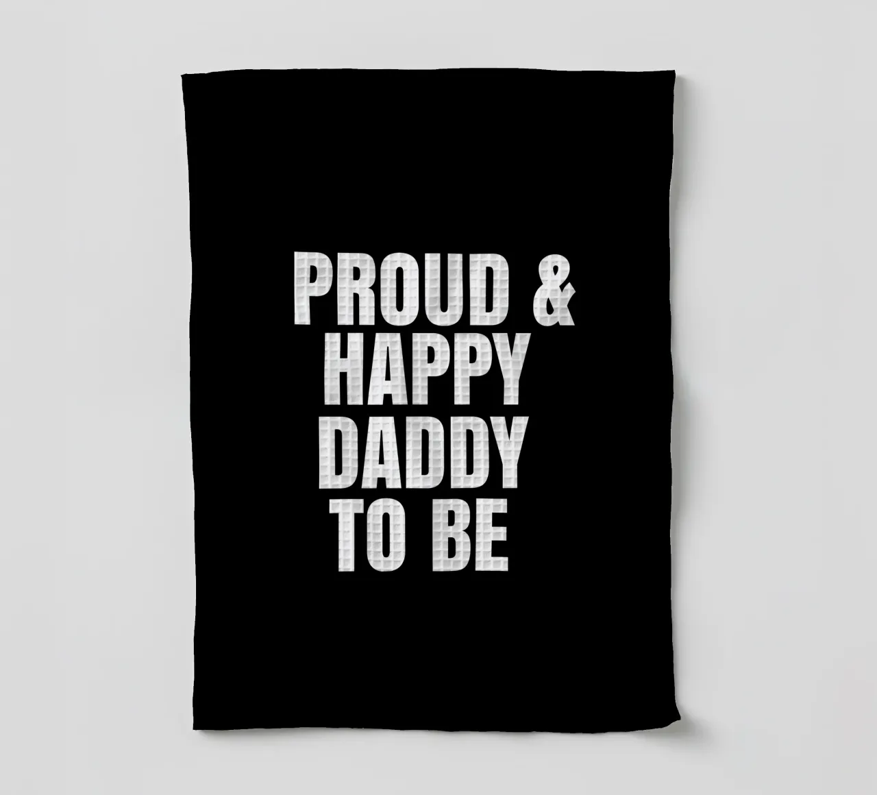 Proud and happy daddy to be paño de cocina de happieeagle