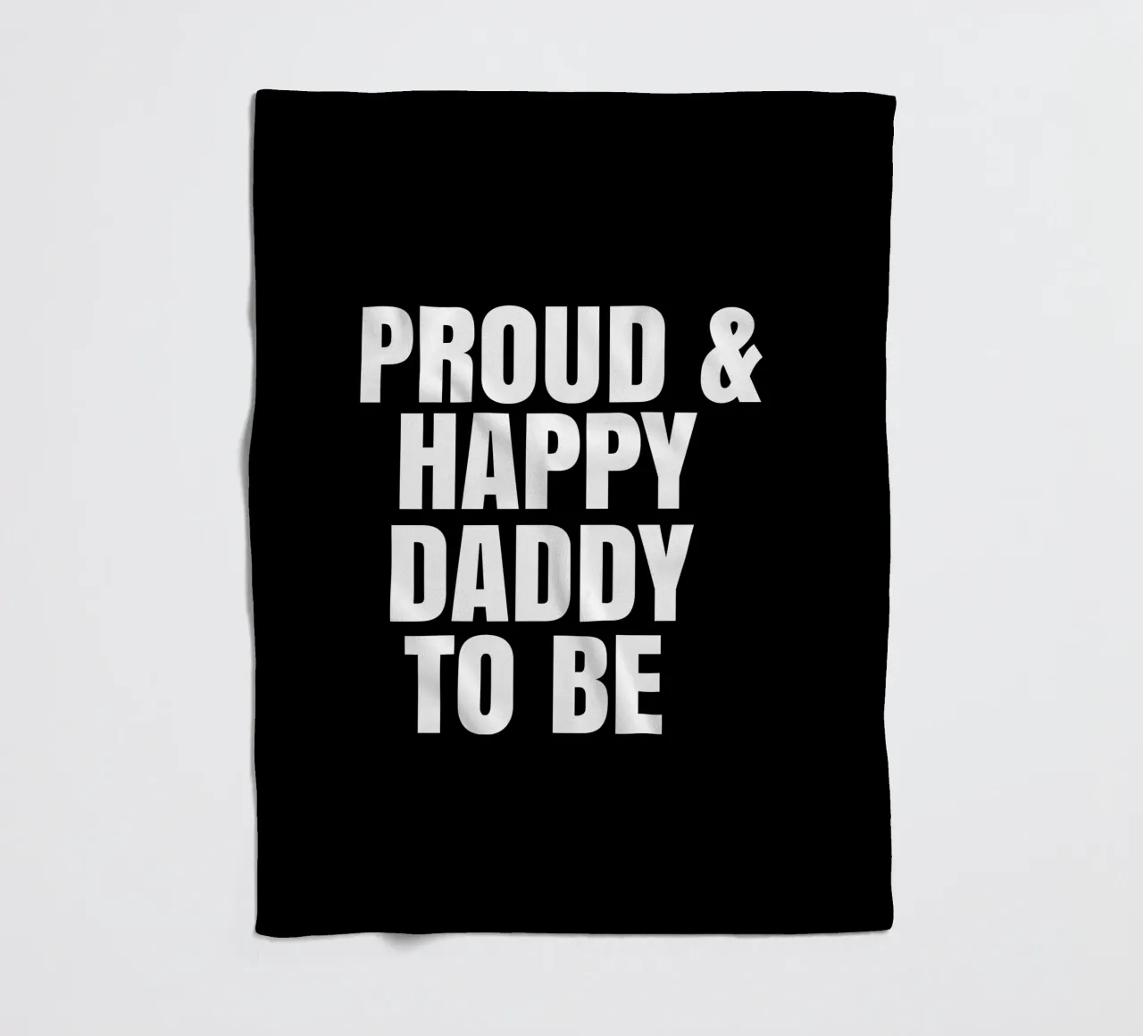 Proud and happy daddy to be fleece blanket by happieeagle