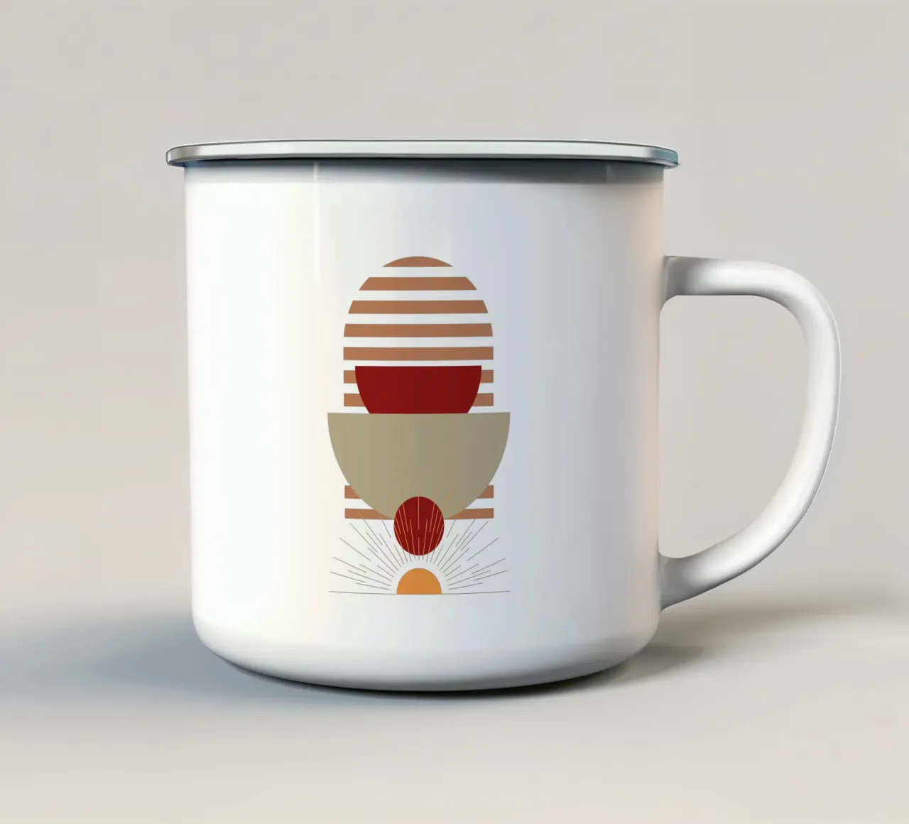 Boho Minimalista Moderno Semplice tazza in smalto da YSV MINIMALIST