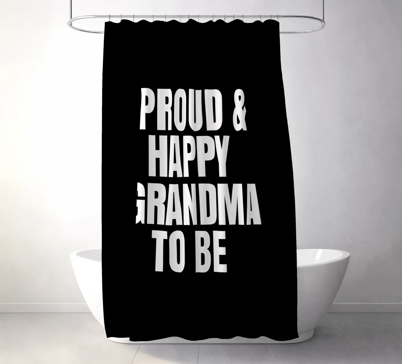 Proud and happy grandma to be tenda da doccia da happieeagle