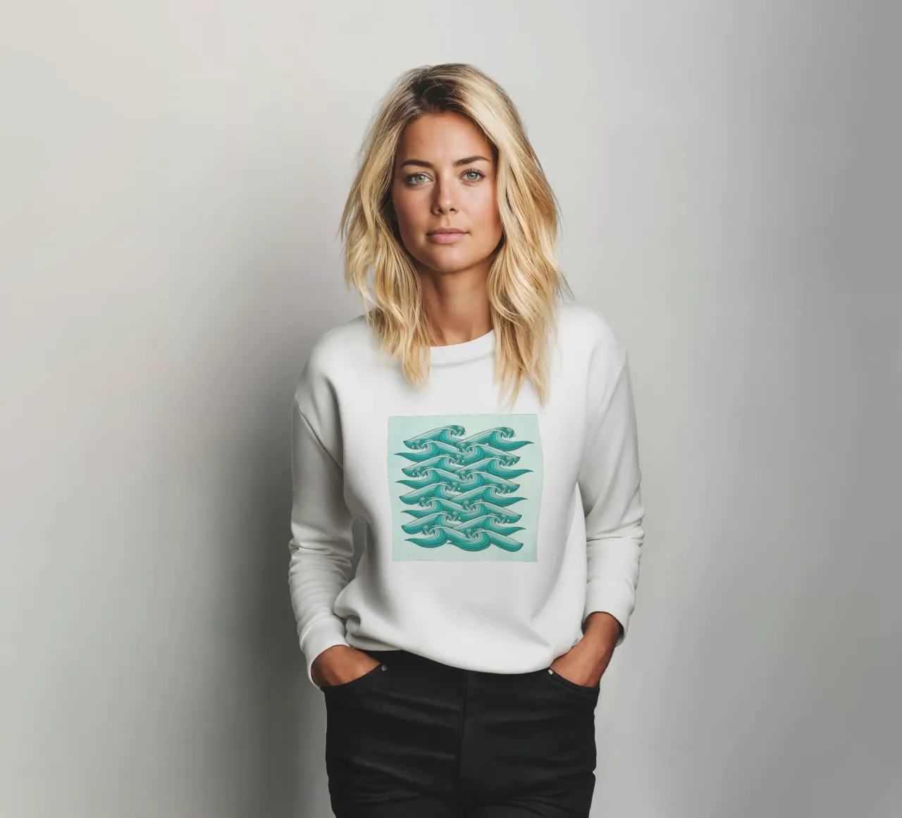 Ocean Vibes felpa da Pom Graphic Design