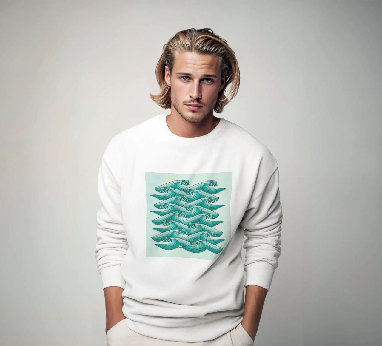 Ocean Vibes felpa da Pom Graphic Design