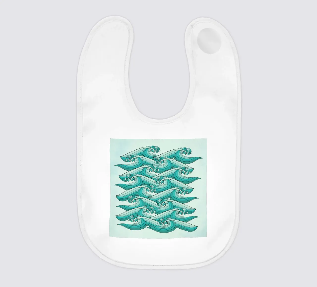 Ocean Vibes babero de Pom Graphic Design