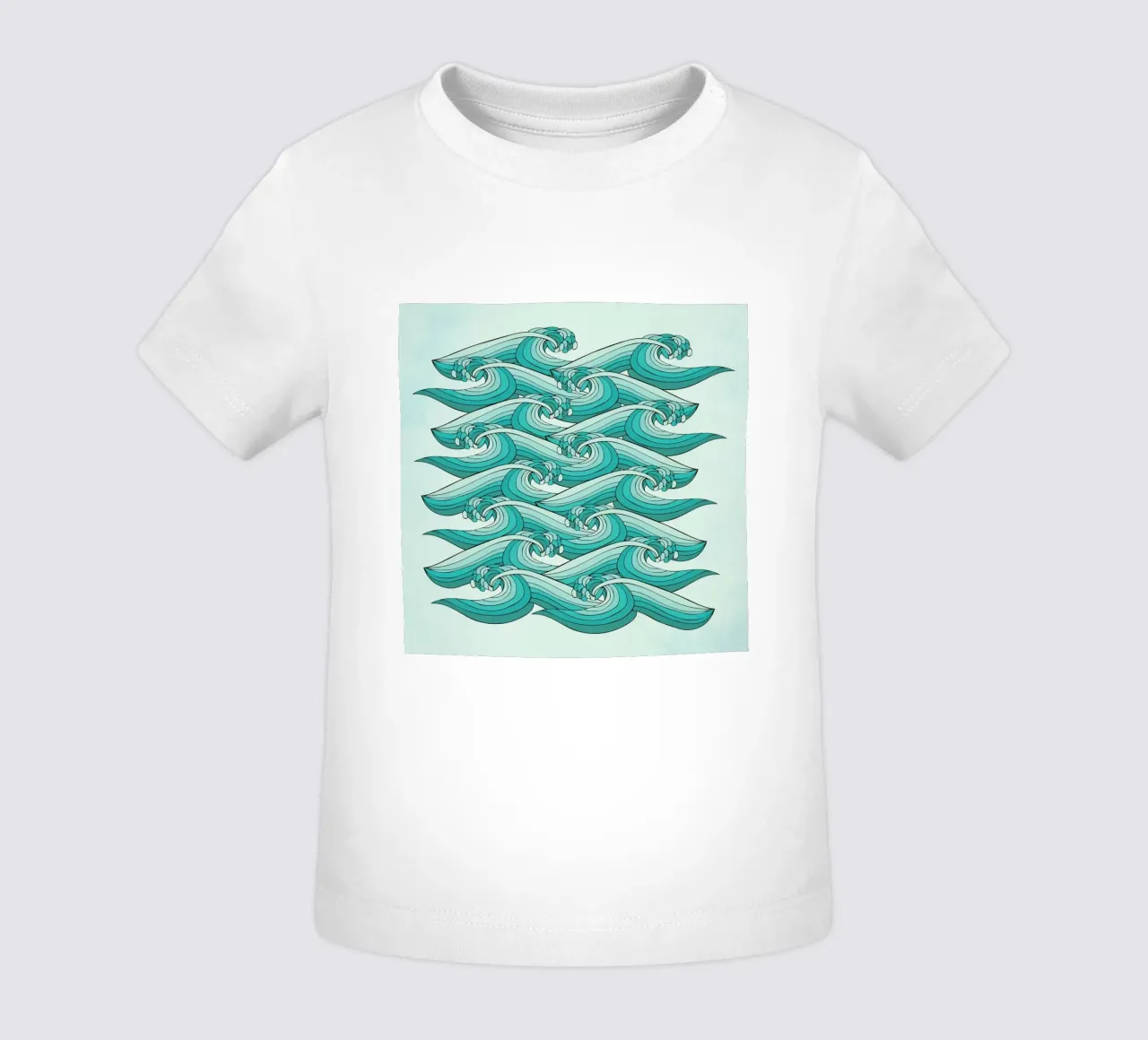 Ocean Vibes maglietta neonato da Pom Graphic Design
