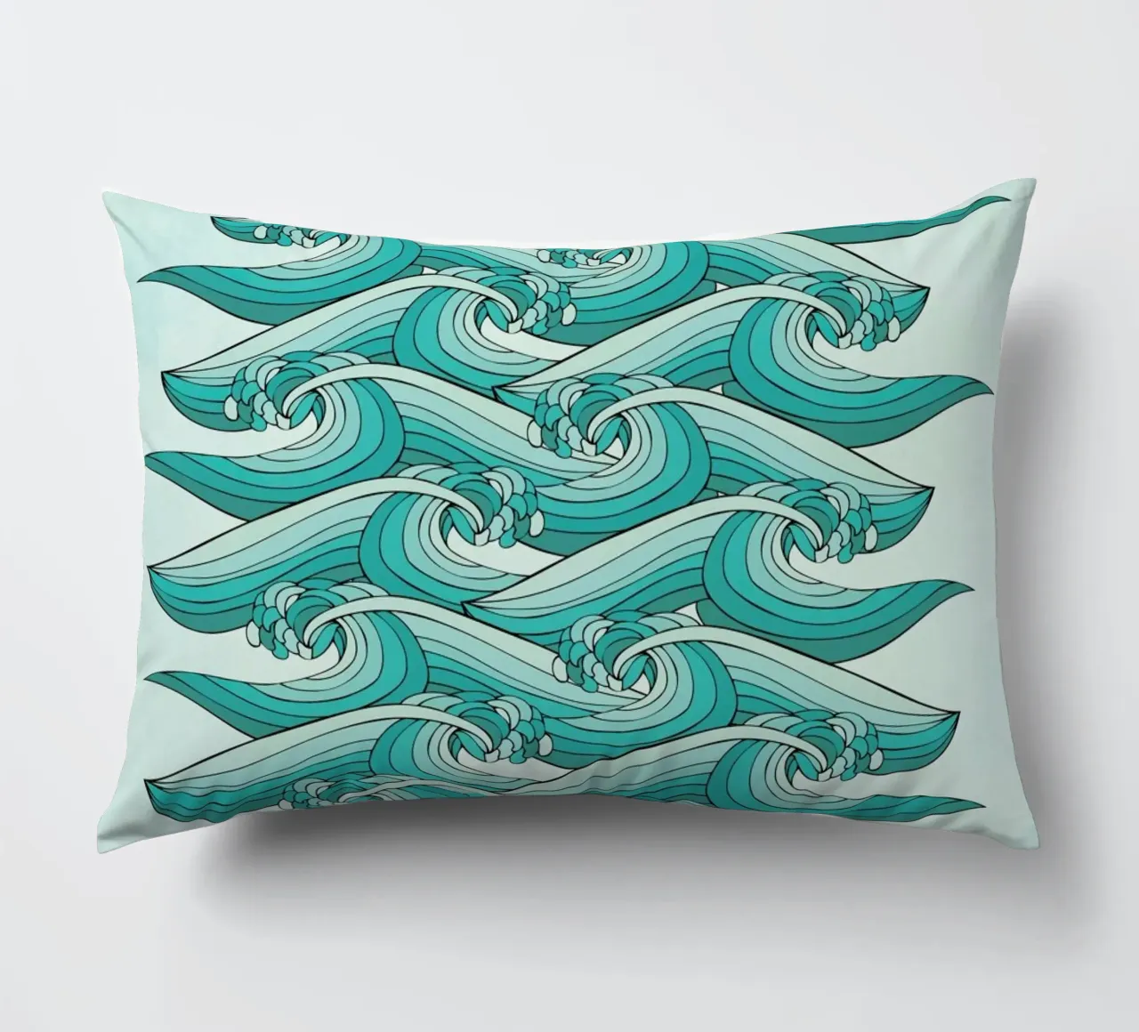 Ocean Vibes cuscino da Pom Graphic Design