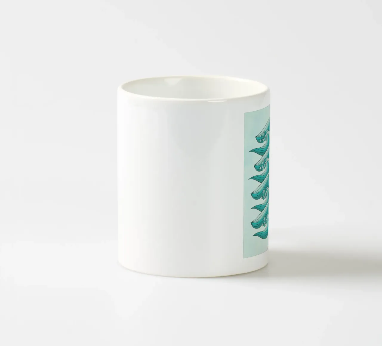 Ocean Vibes ceramic mug by Pom Graphic Design