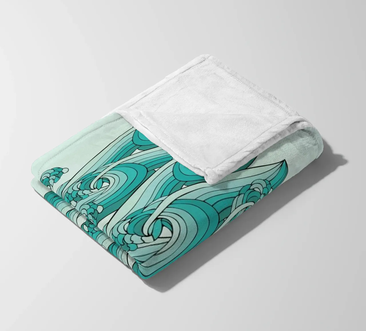 Ocean Vibes coperta in pile da Pom Graphic Design