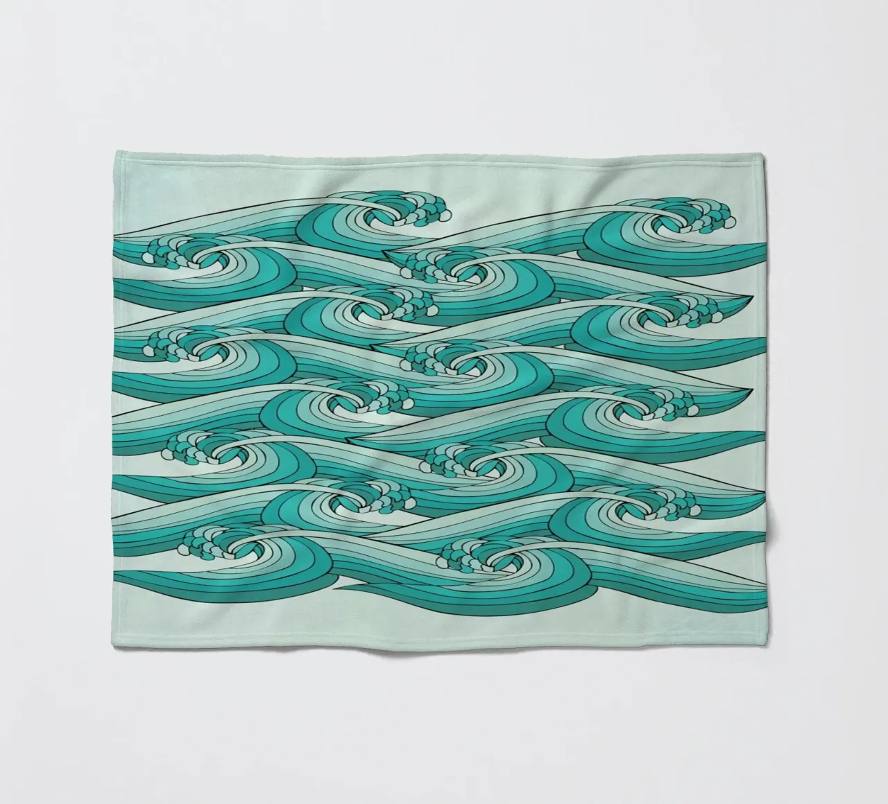 Ocean Vibes coperta in pile da Pom Graphic Design