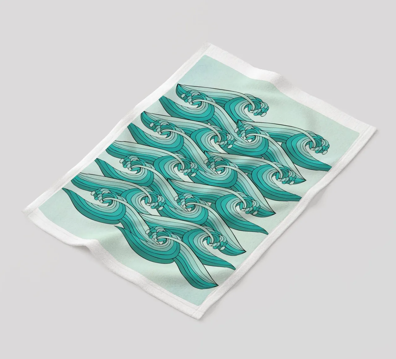 Ocean Vibes coperta in pile da Pom Graphic Design