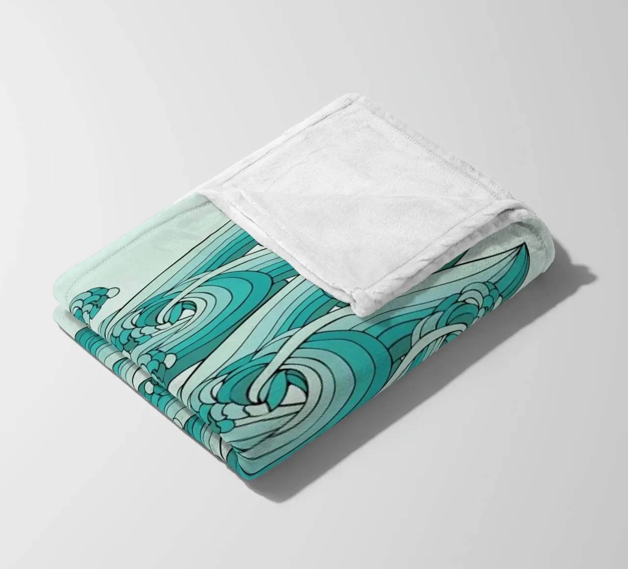 Ocean Vibes coperta in pile da Pom Graphic Design