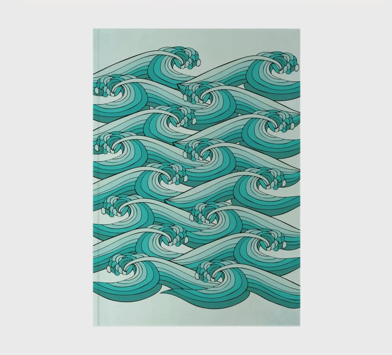 Ocean Vibes notebook by Pom Graphic Design
