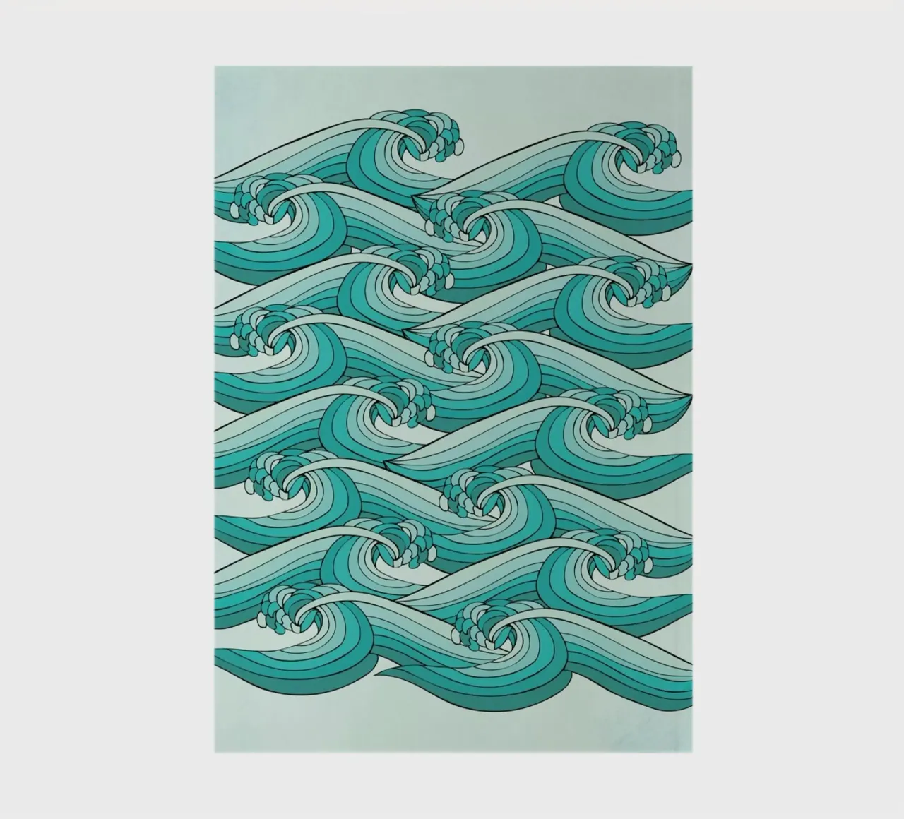 Ocean Vibes notebook by Pom Graphic Design
