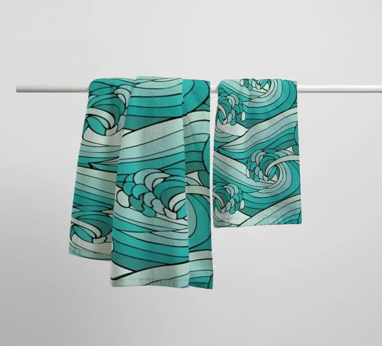 Ocean Vibes asciugamano da bagno da Pom Graphic Design
