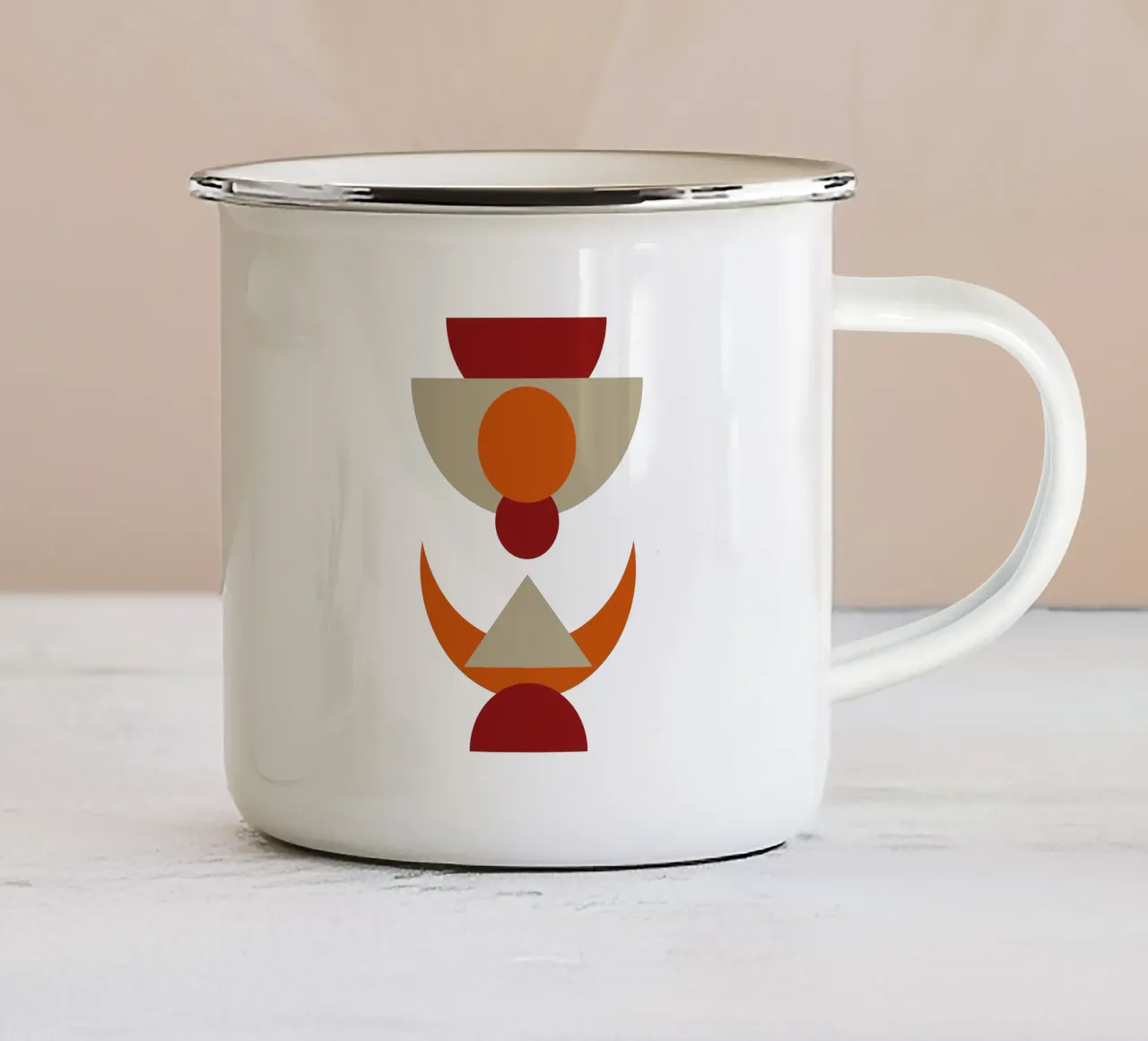 Boho Minimalista Moderno Semplice tazza in smalto da YSV MINIMALIST