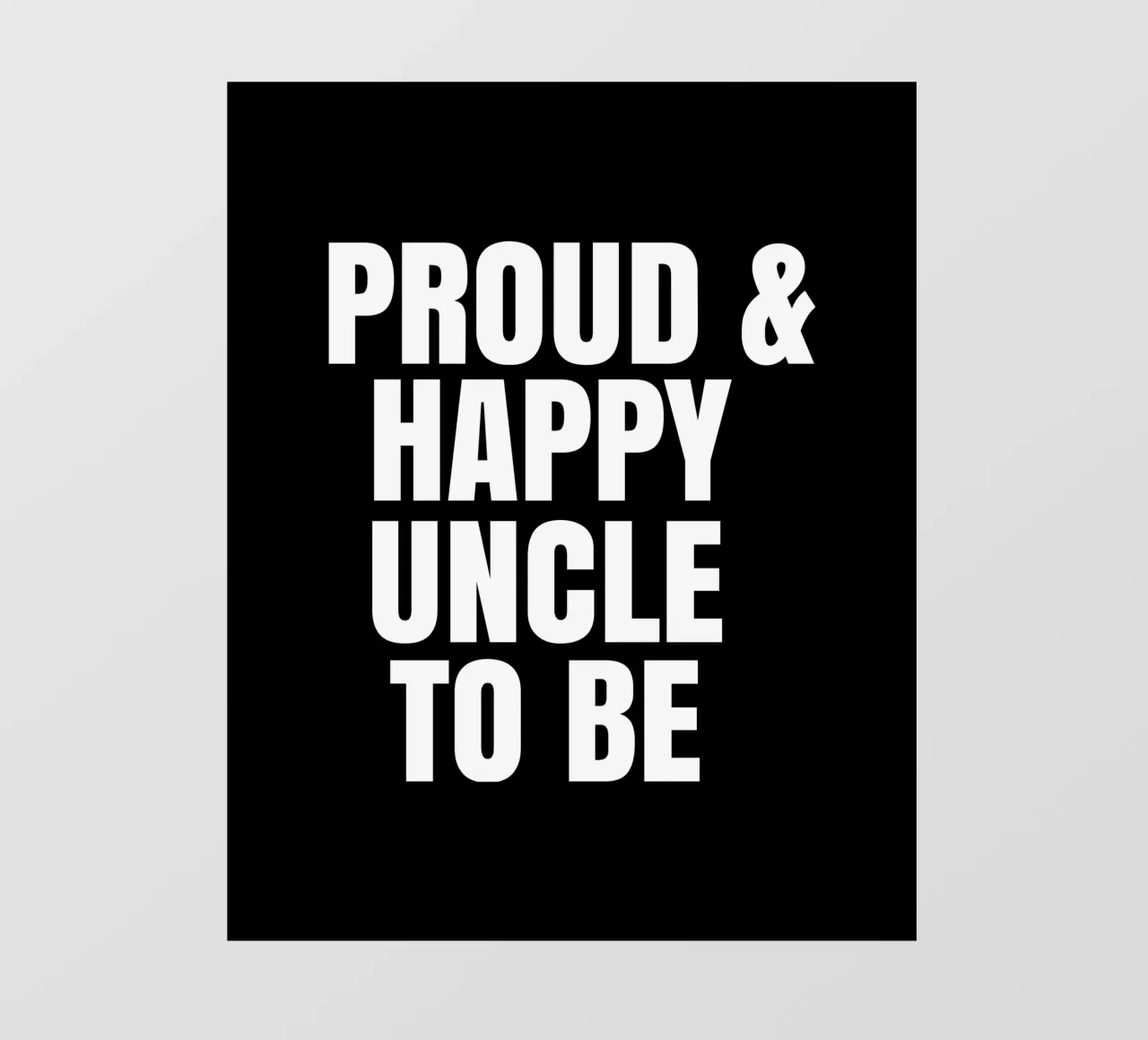 Proud and happy uncle to be telo in pvc da happieeagle