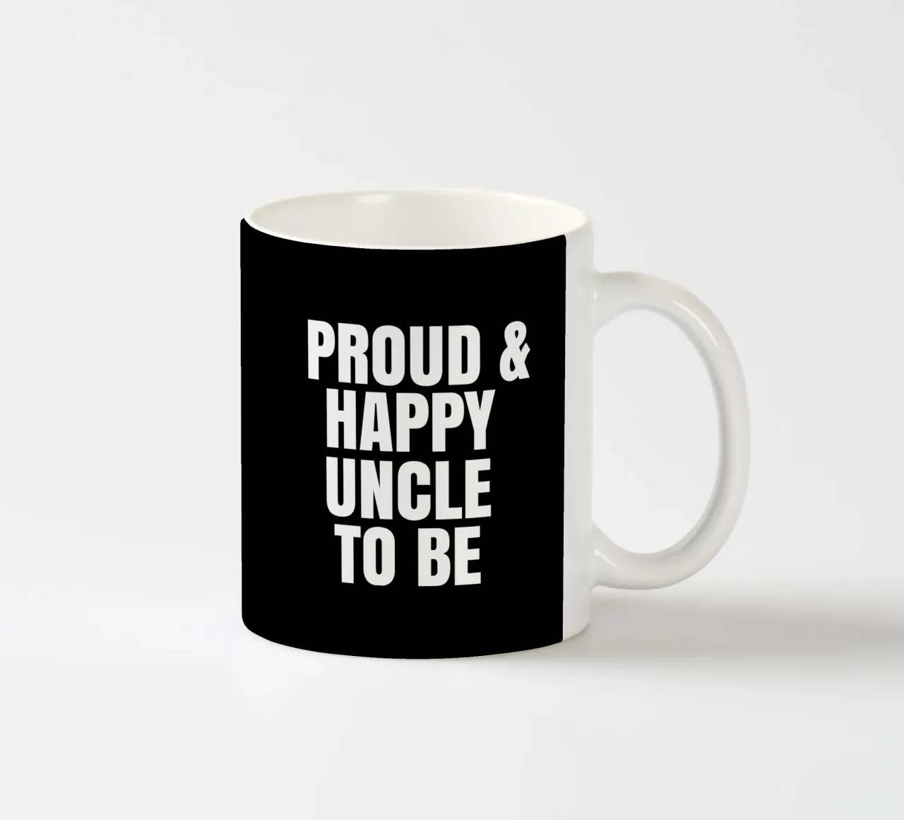 Proud and happy uncle to be tazza in ceramica da happieeagle