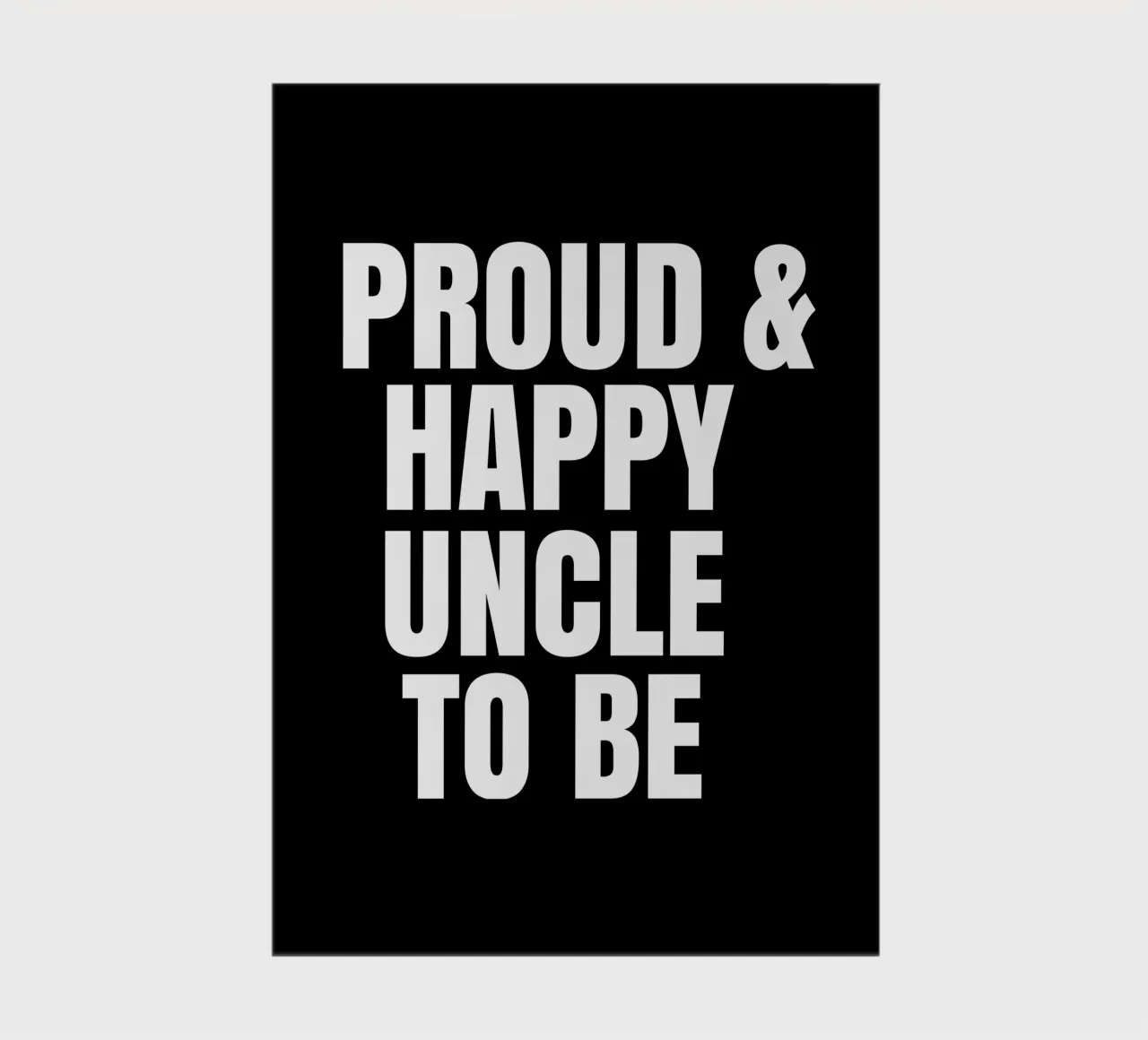 Proud and happy uncle to be notebook by happieeagle