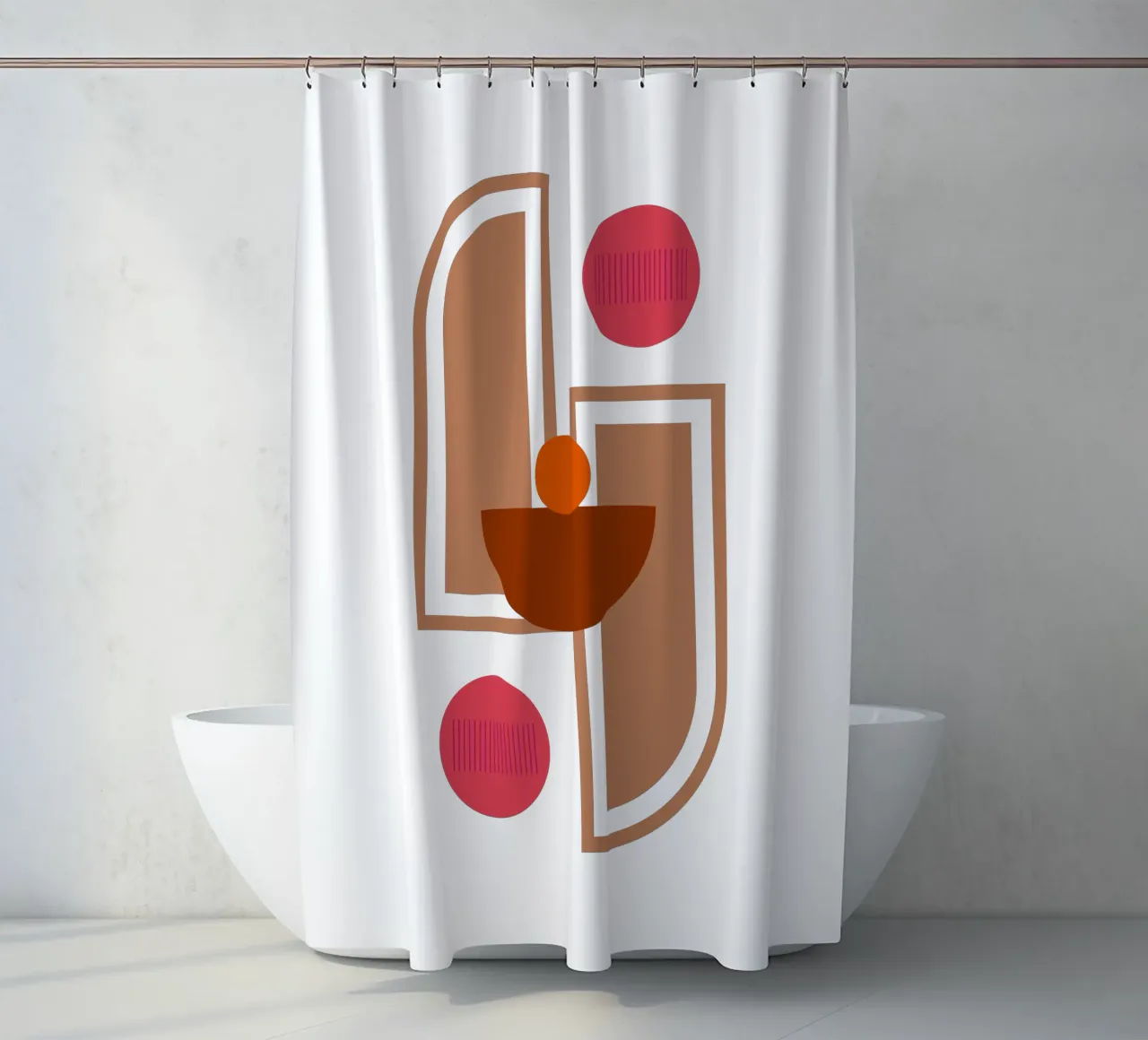Boho Minimalista Moderno Semplice tenda da doccia da YSV MINIMALIST
